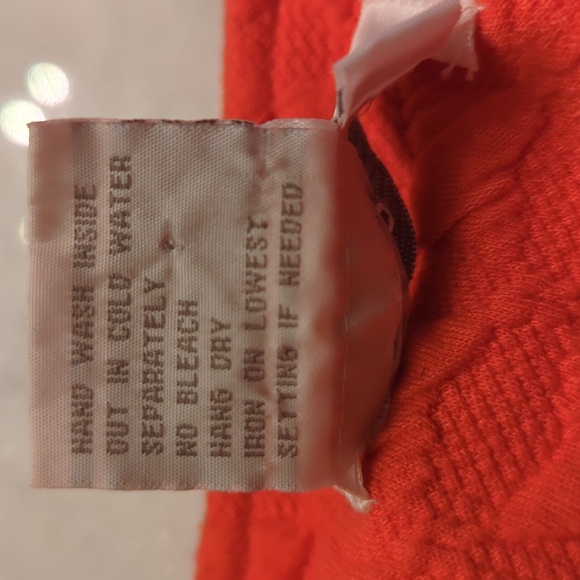 Great Cavalier by St Paul orange A-line three button closure cardigan w/pockets - Picture 12 of 12